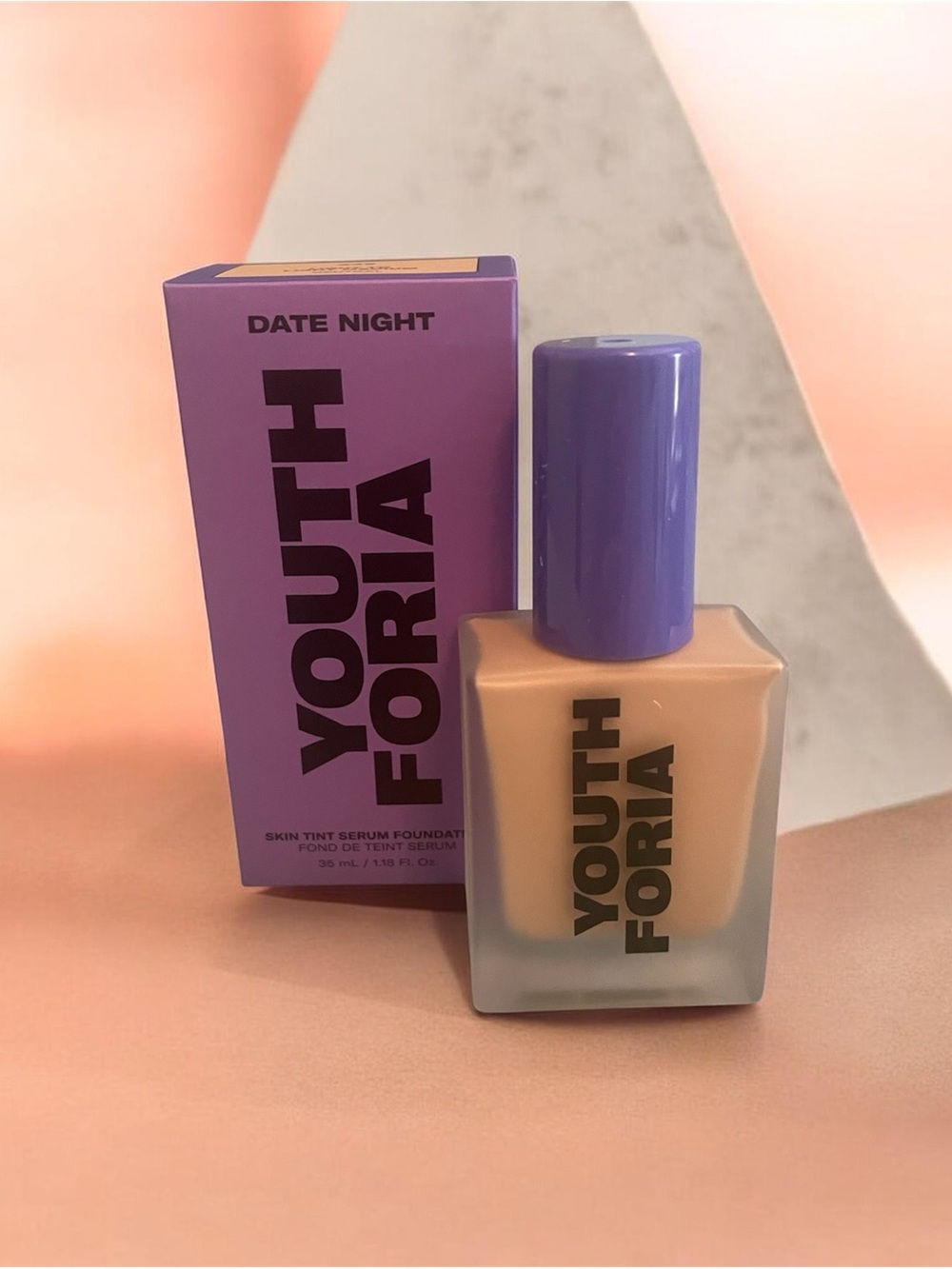 Youthforia Date Night Skin Tint Serum Foundation — Warm Beige